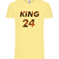 KING 24 Design - Comfort Unisex T-Shirt_AMARELO CLARO_front