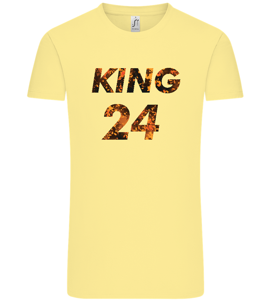 KING 24 Design - Comfort Unisex T-Shirt_AMARELO CLARO_front