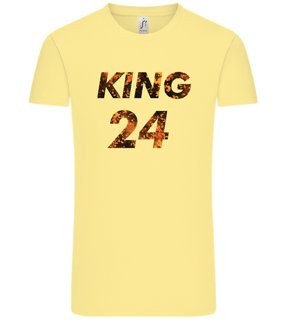 KING 24 Design - Comfort Unisex T-Shirt_AMARELO CLARO_front