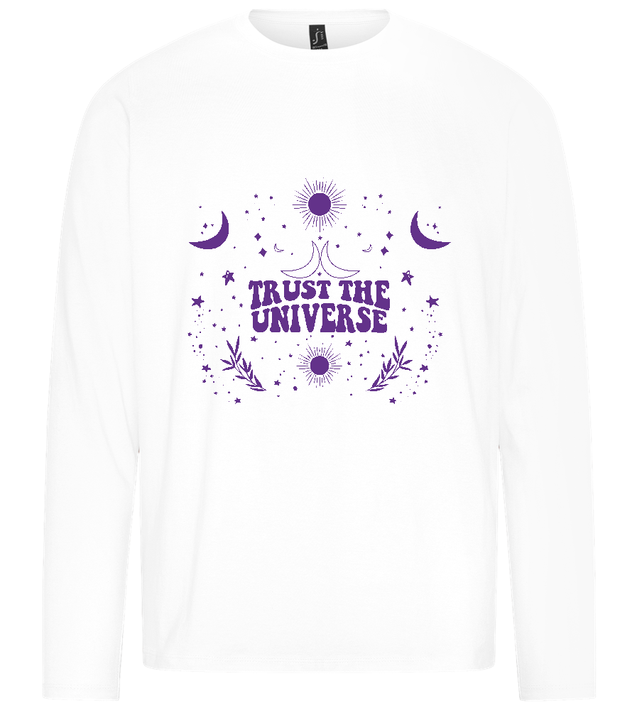 Universe Design - Premium men's long sleeve t-shirt_WHITE_front