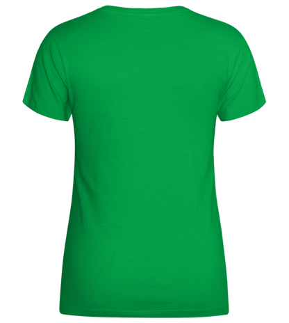 Sleighin' It Design - Basic women's t-shirt_MEADOW GREEN_back