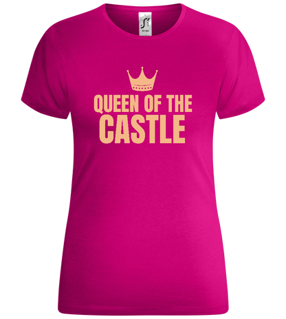 Queen of the Castle Crown Design - Comfort women's t-shirt_FUCHSIA_front