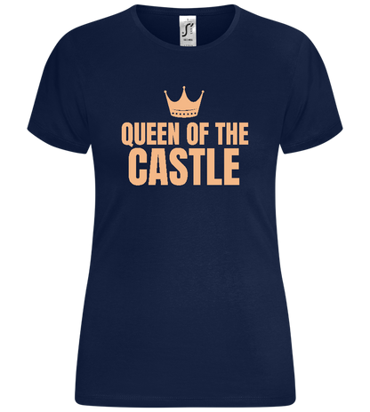 Queen of the Castle Crown Design - Comfort women's t-shirt_MARINE_front