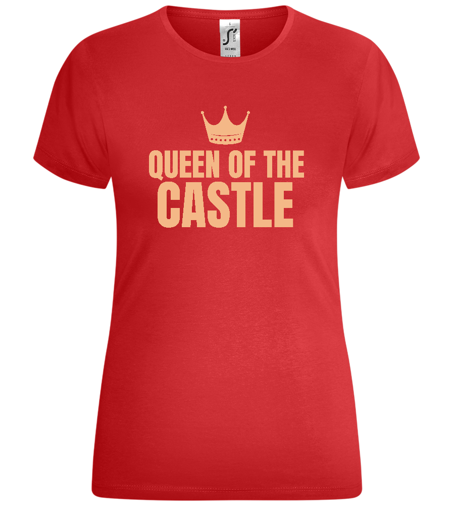 Queen of the Castle Crown Design - Comfort women's t-shirt_RED_front