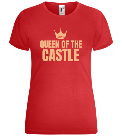 Queen of the Castle Crown Design - Comfort women's t-shirt_RED_front