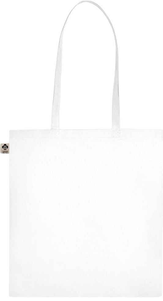 New World Design - Essential colored organic cotton tote bag_WHITE_back