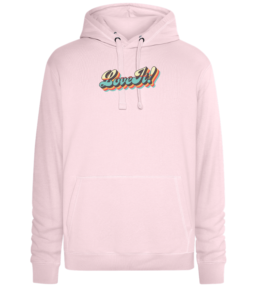 Love It Design - Premium unisex hoodie_LIGHT PEACH ROSE_front