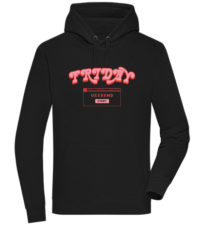 Friday Weekend Design - Premium unisex hoodie_BLACK_front