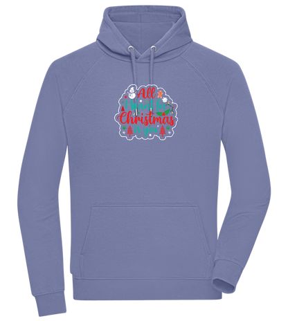 All I Want For Christmas Design - Comfort unisex hoodie_BLUE_front