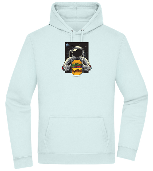 Spaceman Burger Design - Premium Essential Unisex Hoodie_ARCTIC BLUE_front