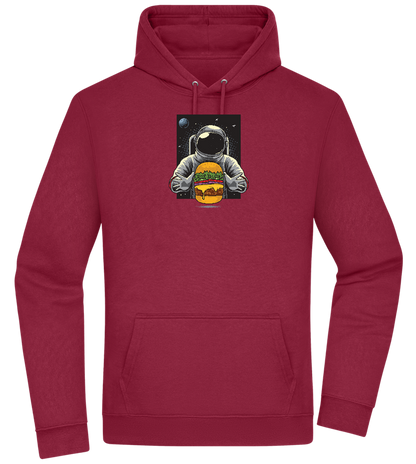 Spaceman Burger Design - Premium Essential Unisex Hoodie_BORDEAUX_front