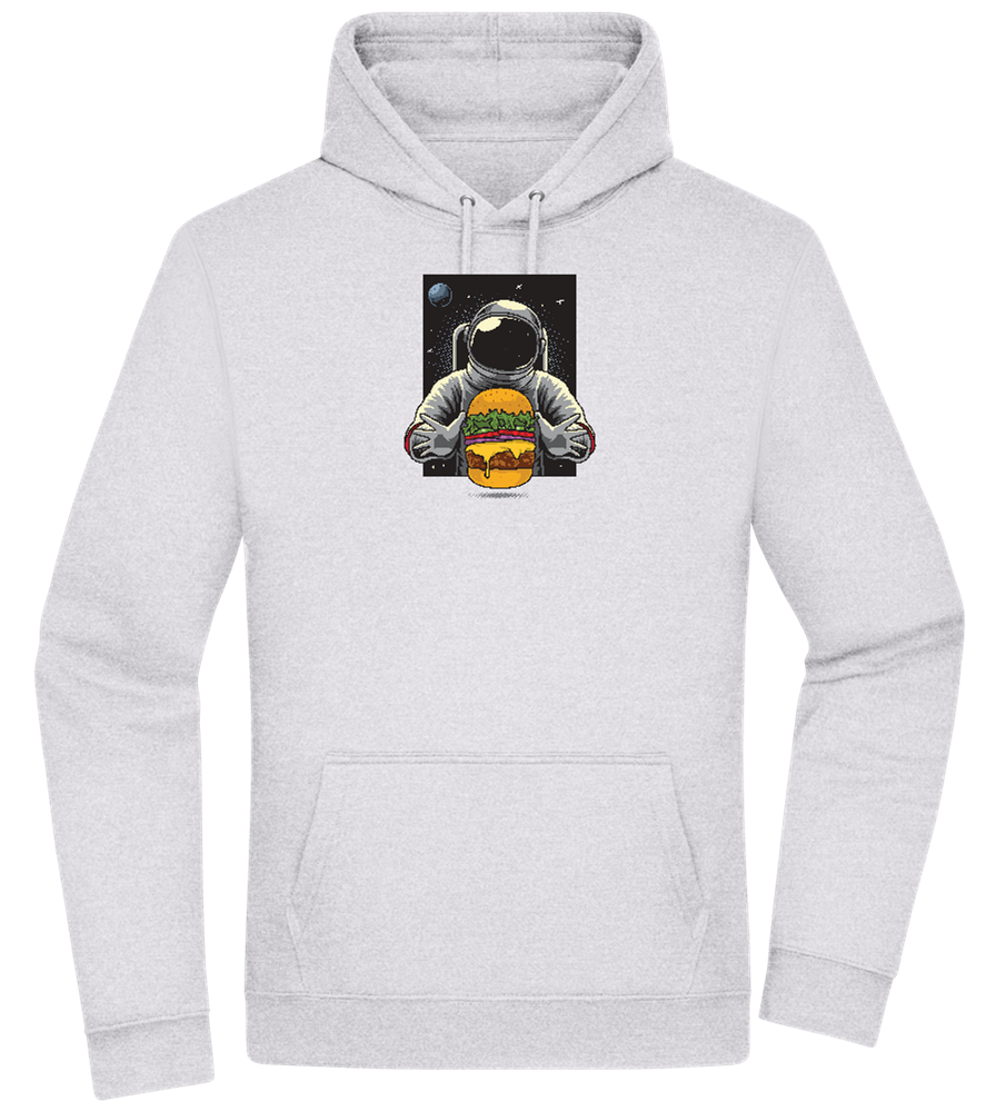 Spaceman Burger Design - Premium Essential Unisex Hoodie_ORION GREY II_front