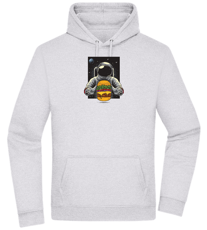 Spaceman Burger Design - Premium Essential Unisex Hoodie_ORION GREY II_front