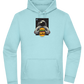 Spaceman Burger Design - Premium Essential Unisex Hoodie_POOL BLUE_front