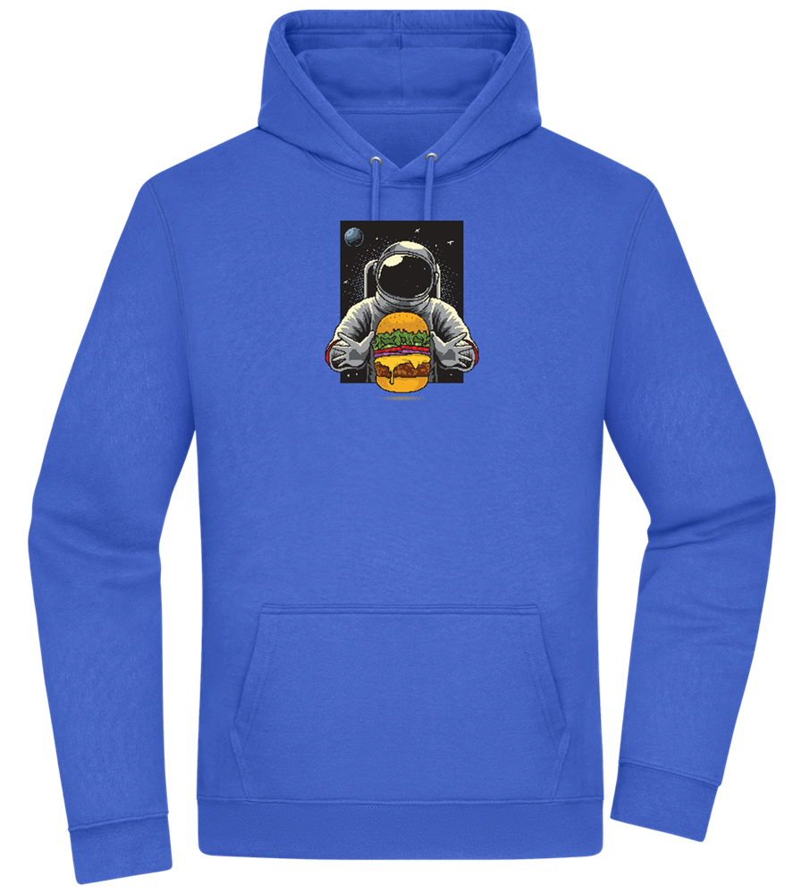 Spaceman Burger Design - Premium Essential Unisex Hoodie_ROYAL_front