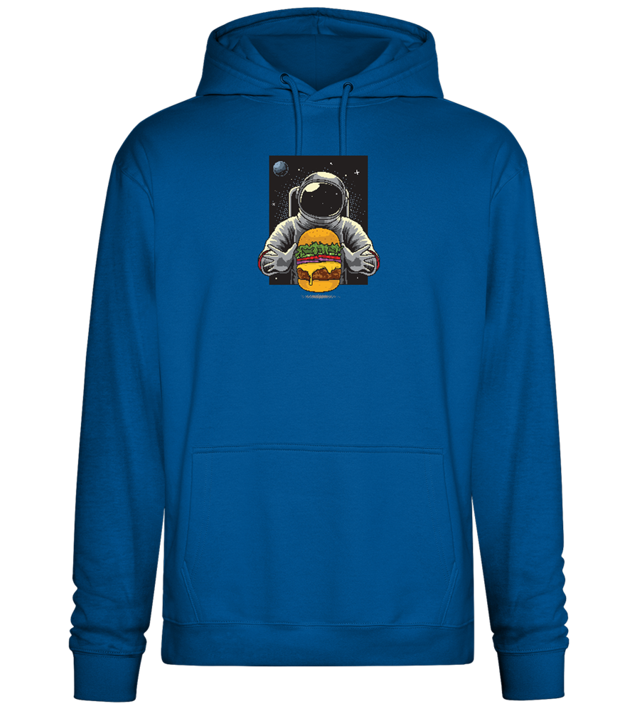 Spaceman Burger Design - Premium Essential Unisex Hoodie_ROYAL_front