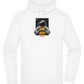 Spaceman Burger Design - Premium Essential Unisex Hoodie_WHITE_front