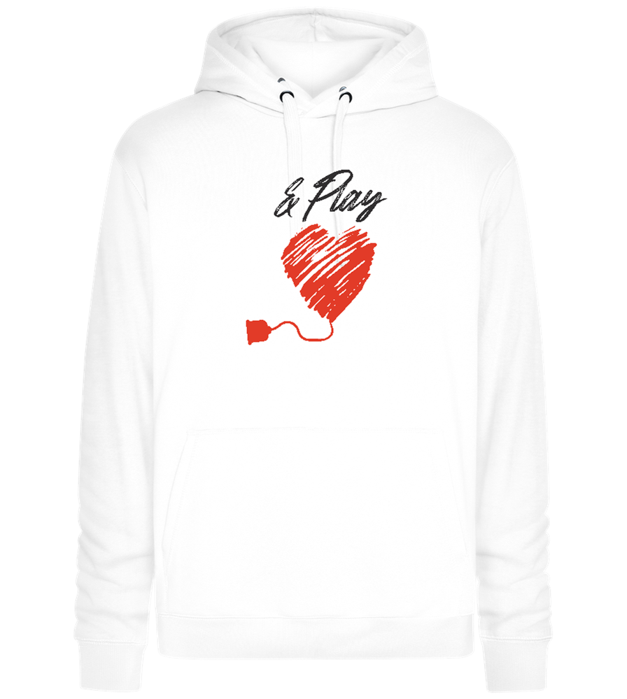 And Play Design - Premium unisex hoodie_WHITE_front