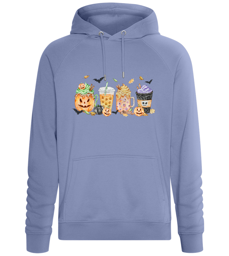 Halloween Drinks Design - Comfort unisex hoodie_BLUE_front