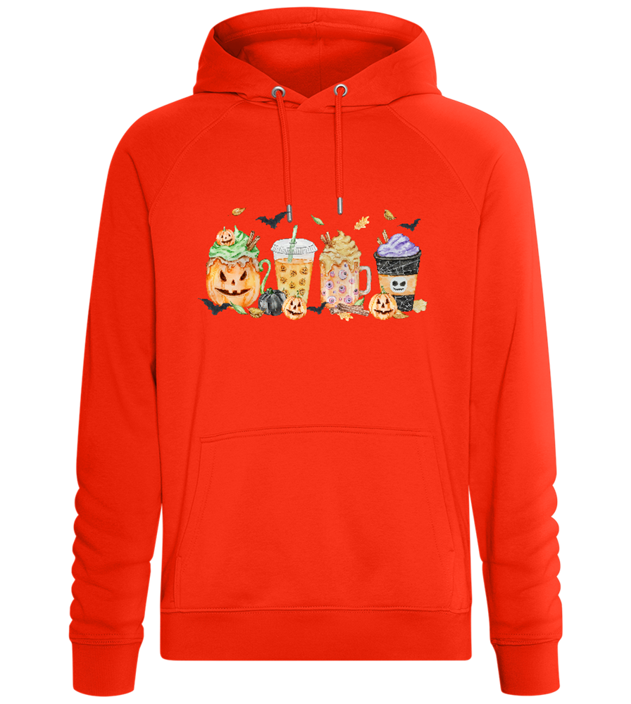 Halloween Drinks Design - Comfort unisex hoodie_BURNT ORANGE_front