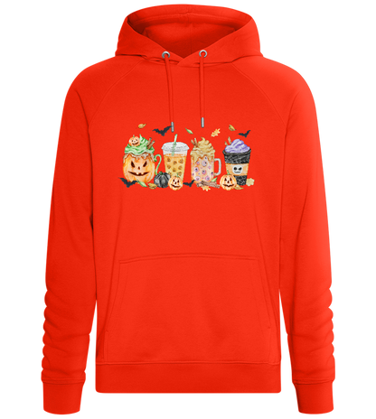 Halloween Drinks Design - Comfort unisex hoodie_BURNT ORANGE_front