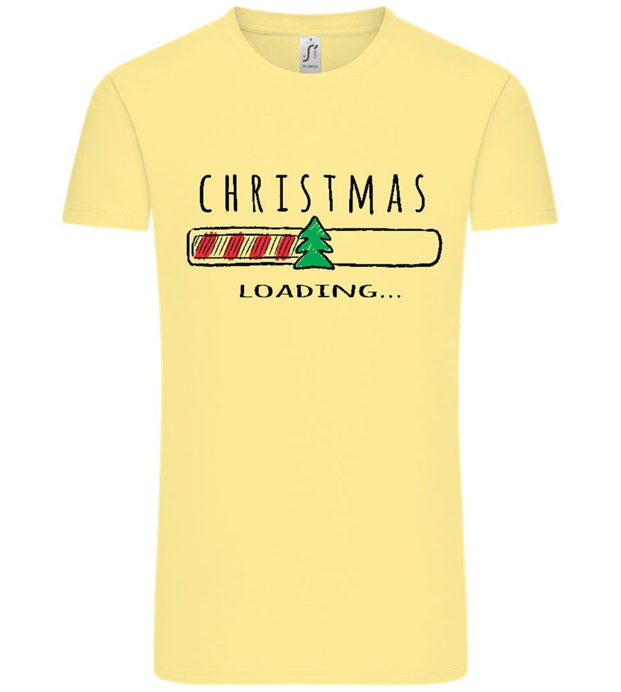 Christmas Loading Bar Design - Comfort Unisex T-Shirt_AMARELO CLARO_front