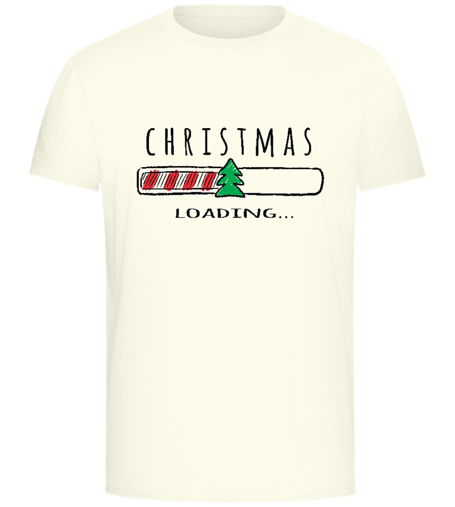 Christmas Loading Bar Design - Comfort Unisex T-Shirt_ECRU_front