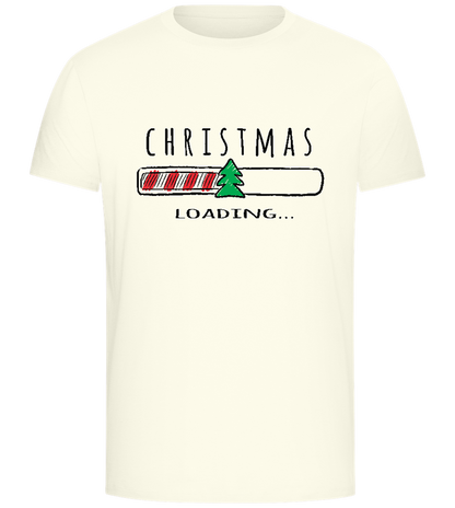 Christmas Loading Bar Design - Comfort Unisex T-Shirt_ECRU_front