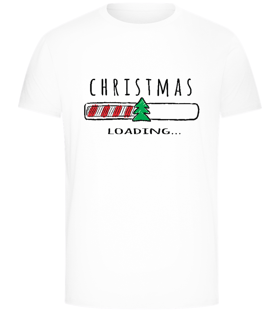 Christmas Loading Bar Design - Comfort Unisex T-Shirt_WHITE_front