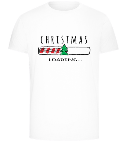 Christmas Loading Bar Design - Comfort Unisex T-Shirt_WHITE_front