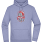 Ink And Blood Skull Design - Premium Essential Unisex Hoodie_BLUE_front