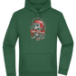 Ink And Blood Skull Design - Premium Essential Unisex Hoodie_GREEN BOTTLE_front