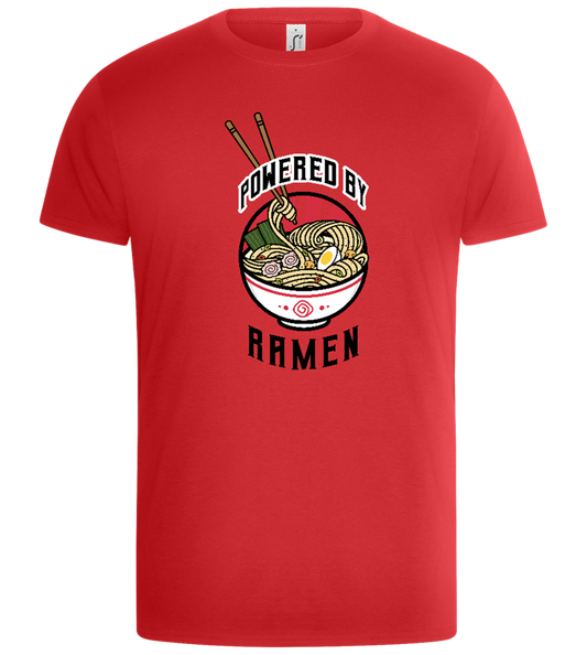 Powered by Ramen Design - Basic Unisex T-Shirt_RED_front