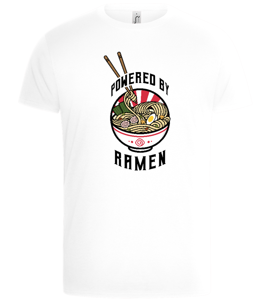 Powered by Ramen Design - Basic Unisex T-Shirt_WHITE_front