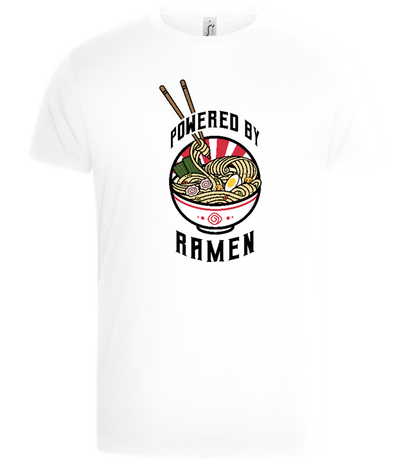 Powered by Ramen Design - Basic Unisex T-Shirt_WHITE_front