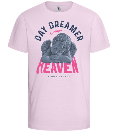 Day Dreamer Angel Design - Basic kids t-shirt_LIGHT PINK_front