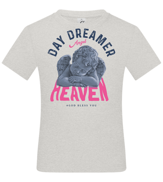 Day Dreamer Angel Design - Basic kids t-shirt_VIBRANT WHITE_front