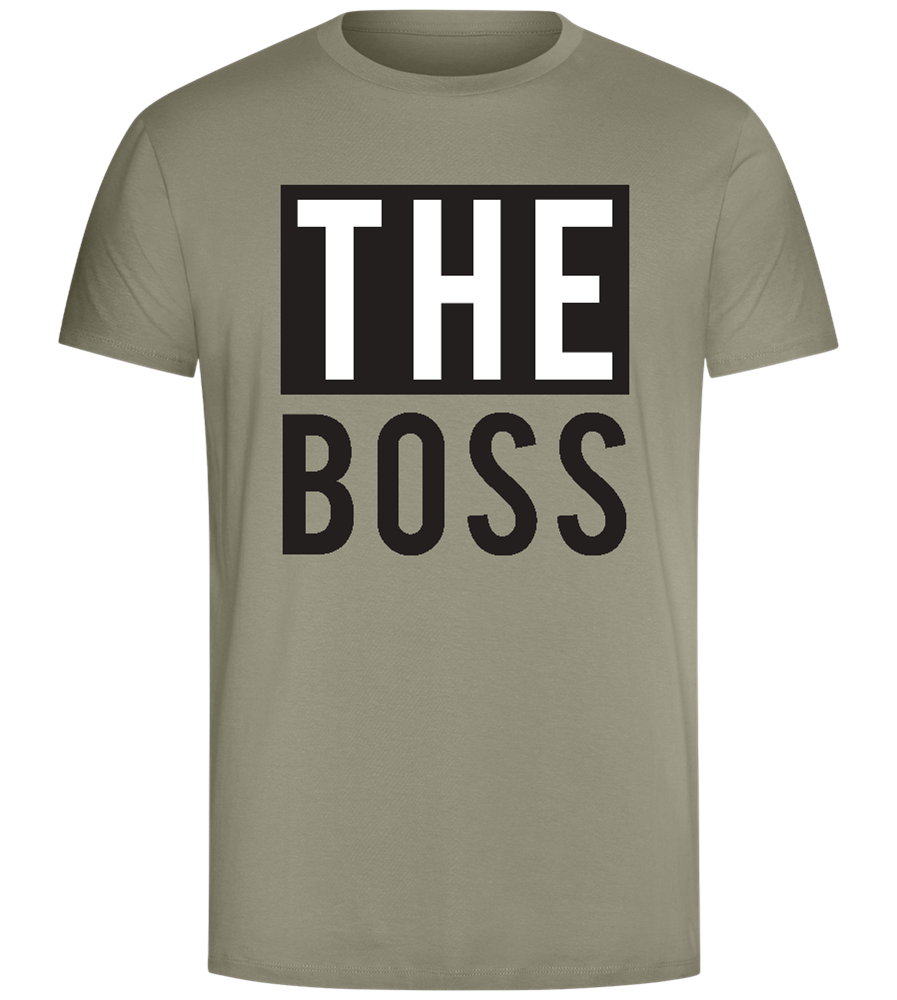 It's THE Boss Design - Comfort Unisex T-Shirt_KHAKI_front