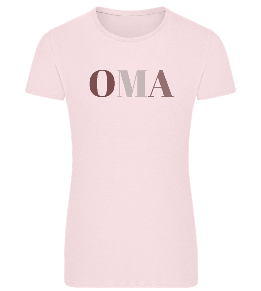 OMA Design - Comfort women's fitted t-shirt_LIGHT PINK_front