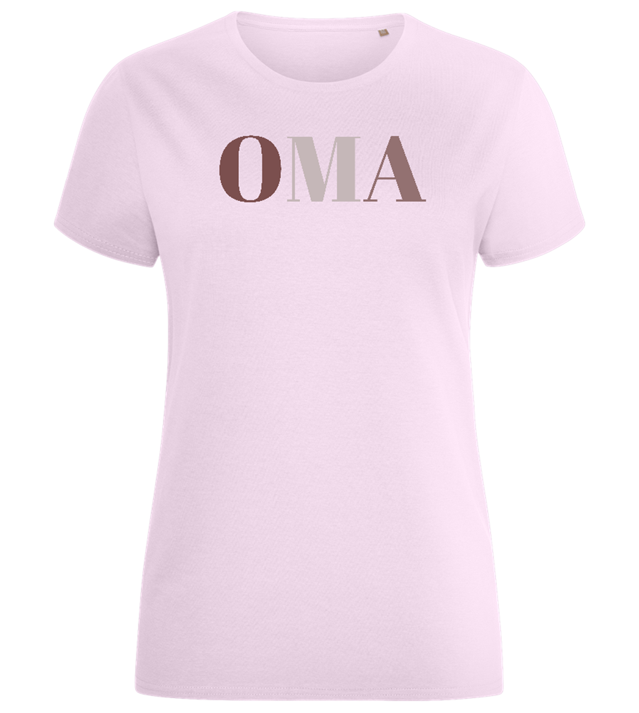 OMA Design - Comfort women's fitted t-shirt_LIGHT PINK_front