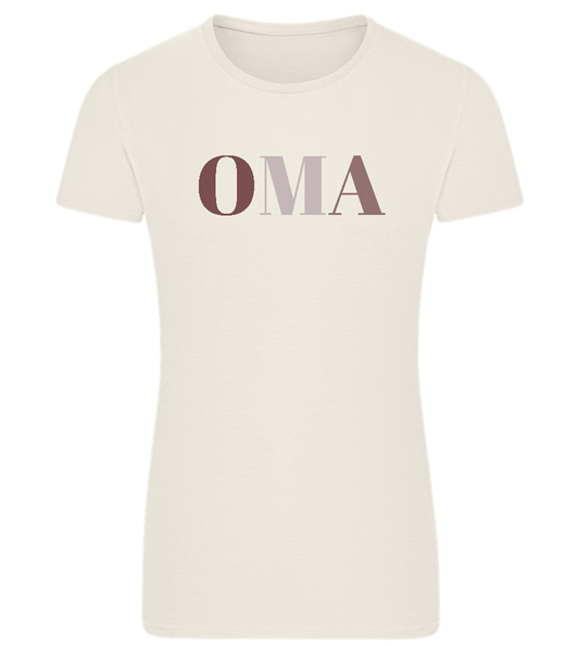 OMA Design - Comfort women's fitted t-shirt_SILESTONE_front