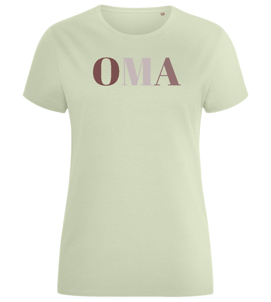 OMA Design - Comfort women's fitted t-shirt_SILESTONE_front