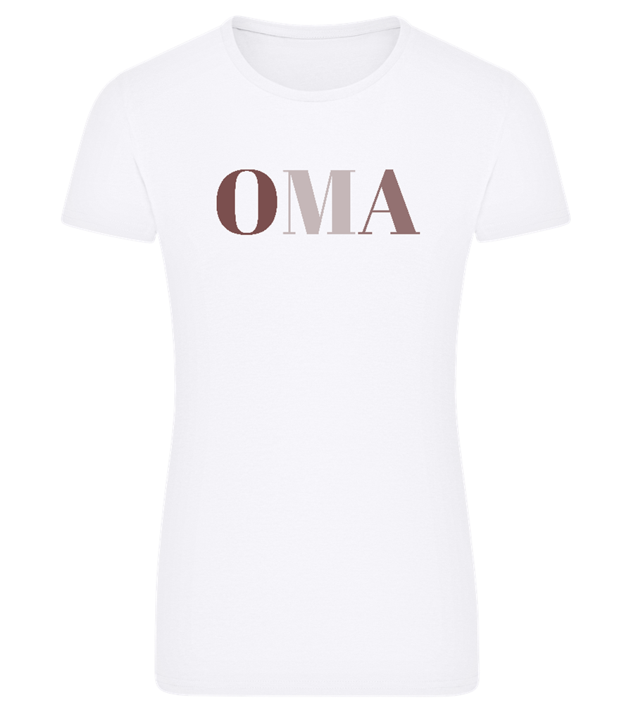 OMA Design - Comfort women's fitted t-shirt_WHITE_front