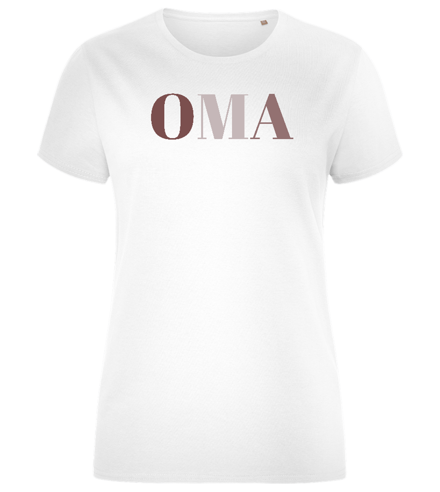 OMA Design - Comfort women's fitted t-shirt_WHITE_front