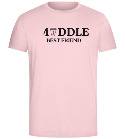 Middle Best Friend Design - Comfort Unisex T-Shirt_CANDY PINK_front