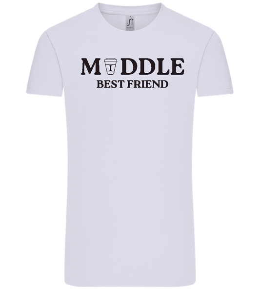 Middle Best Friend Design - Comfort Unisex T-Shirt_LILAK_front