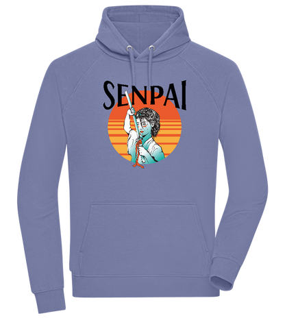 Senpai Sunset Design - Comfort unisex hoodie_BLUE_front