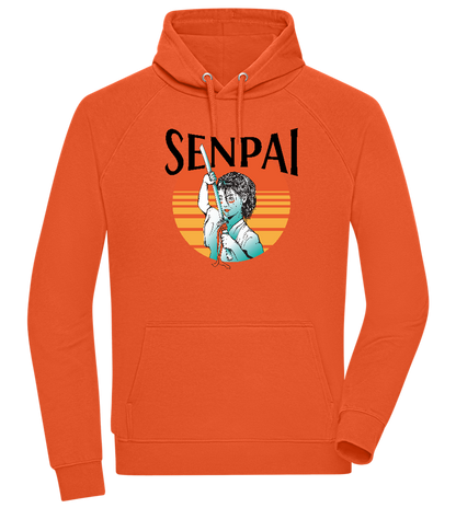 Senpai Sunset Design - Comfort unisex hoodie_BURNT ORANGE_front