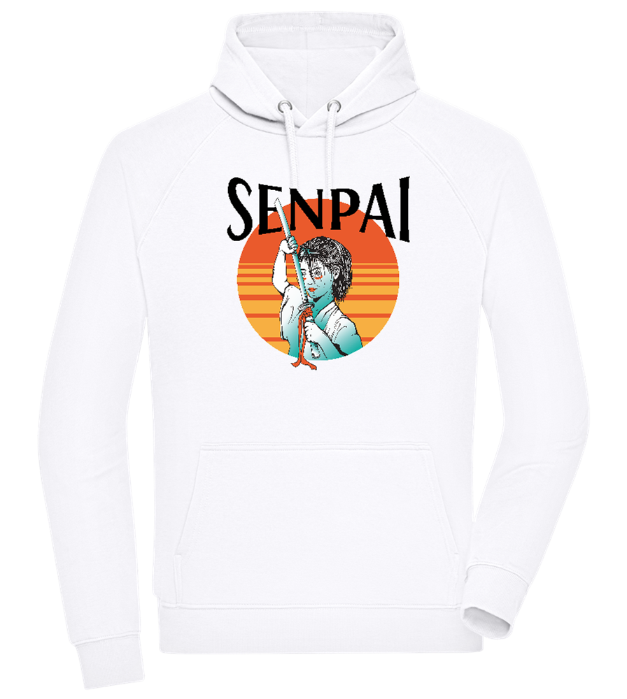 Senpai Sunset Design - Comfort unisex hoodie_WHITE_front