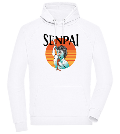 Senpai Sunset Design - Comfort unisex hoodie_WHITE_front